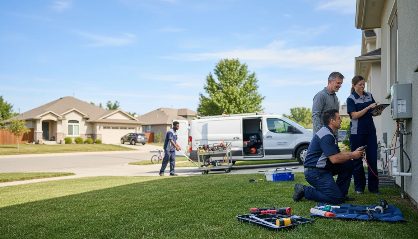 Tankless water heater service in Mentcle, PA
